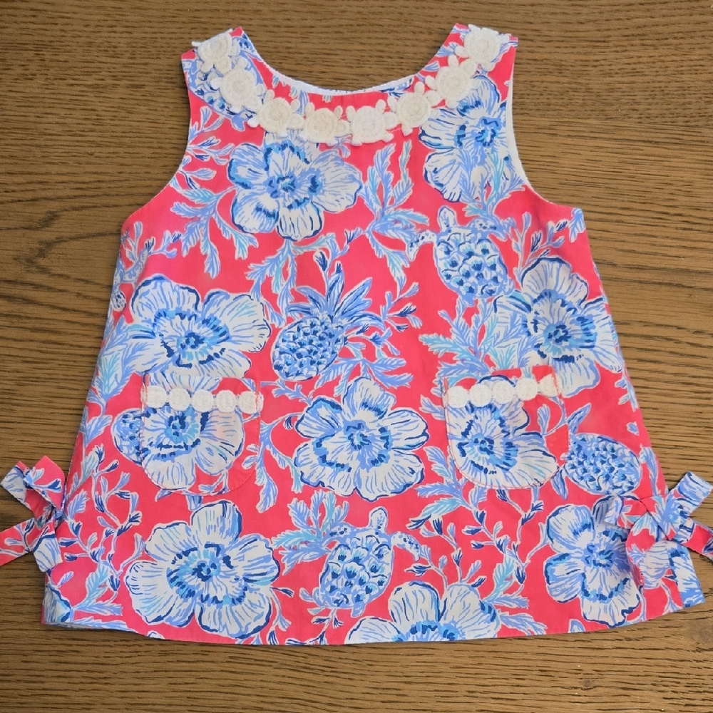 Lilly Pulitzer Pink and Blue Baby Dress